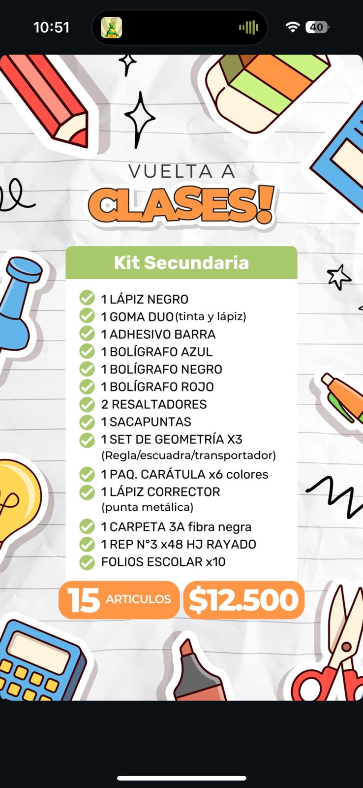 Detalle del Kit Secundaria de Maravilloso Mundo